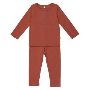 Pouf Baby's Henley Set In Old Rose